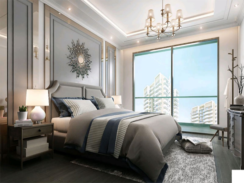 Indicative interior concept for a studio office unit at Alpha Grand